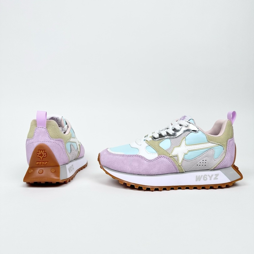 NWT W6YZ Just Say Wizz Loop Sneaker Pastel Lilac Paglia White Sz 9 - Picture 5 of 14